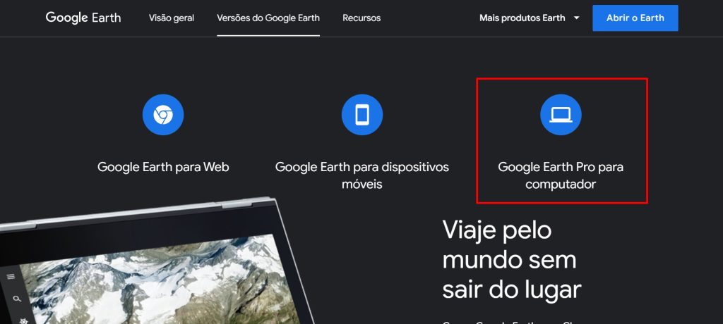 Como baixar o Google Earth Pro passo 3