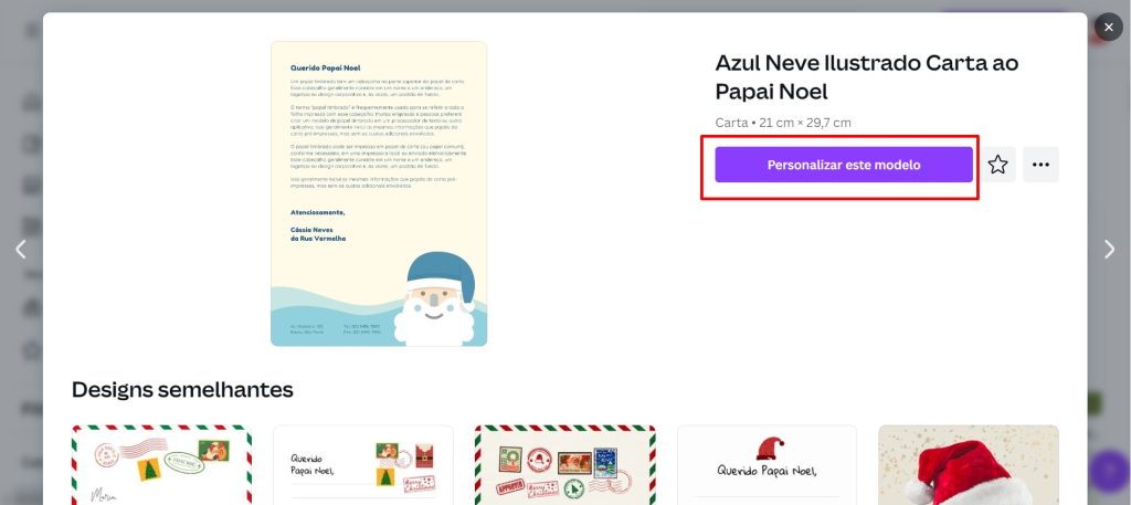 como criar uma cartinha para o Papai Noel passo 3