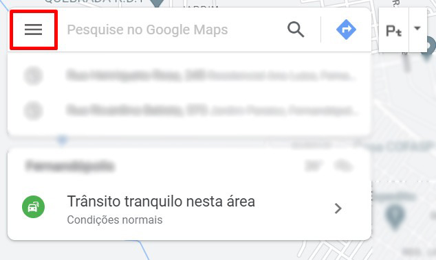 Como saber onde alguém esteve usando o Google Maps passo 2