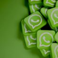 vários ícones do WhatsApp em 3D