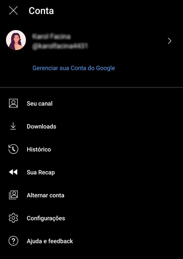 Os benefícios do YouTube Music Premium não estão funcionando passo 1