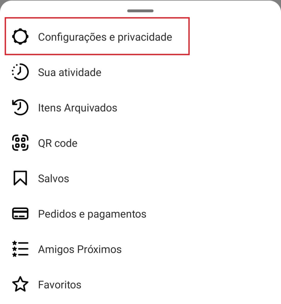 como deixar o Instagram no modo escuro no Android passo 2