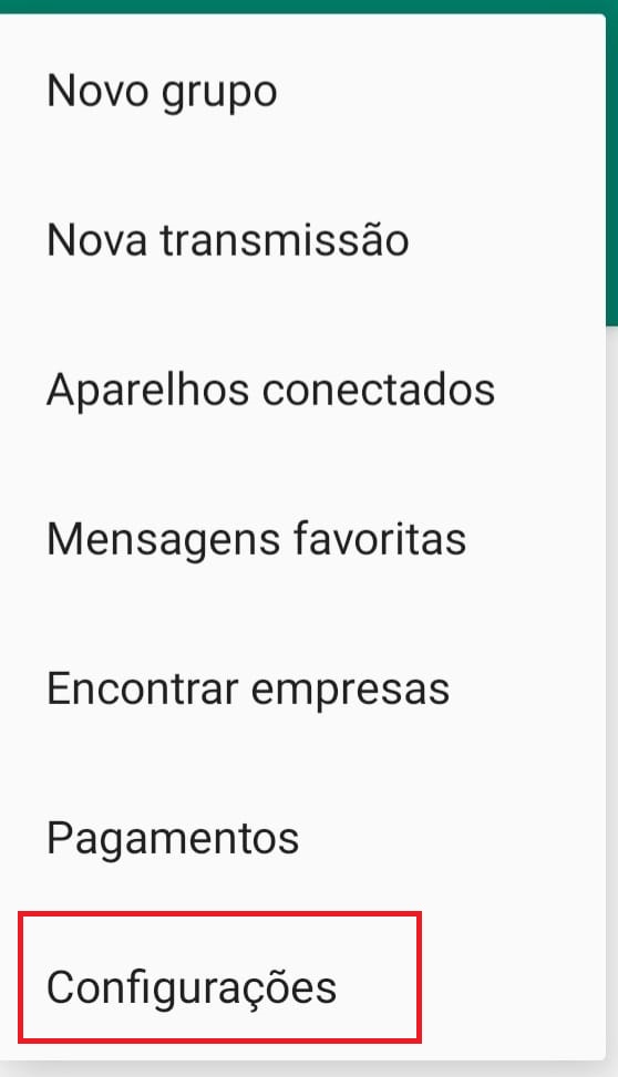 Como criar um avatar no WhatsApp passo 1