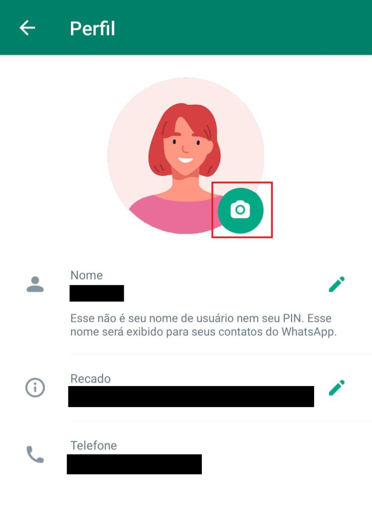 Como usar seu avatar na foto de perfil do WhatsApp passo 3