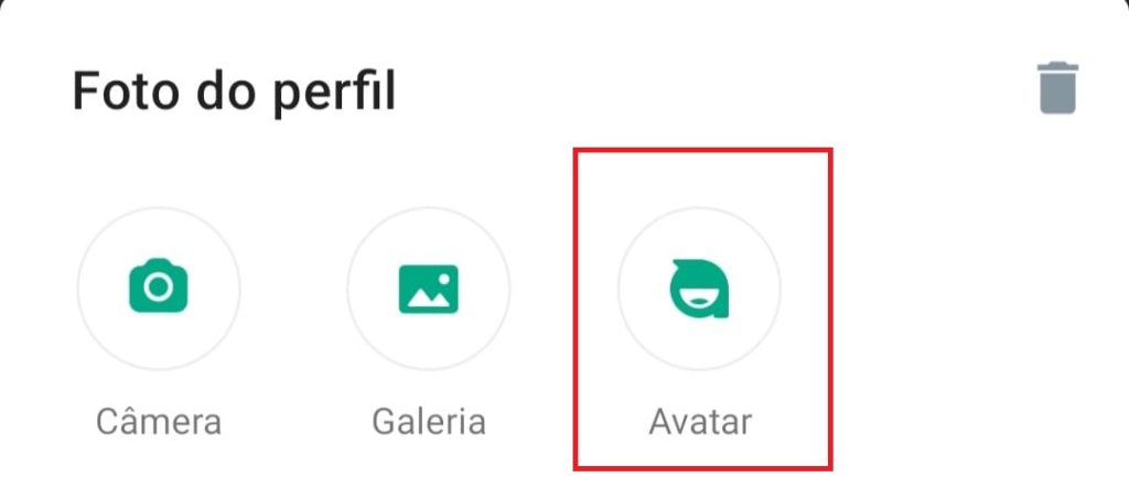 Como usar seu avatar na foto de perfil do WhatsApp passo 4