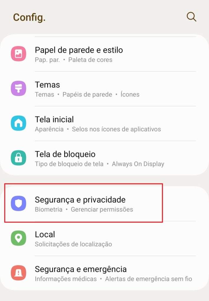 Como bloquear o chip da operadora com senha no Android passo 2