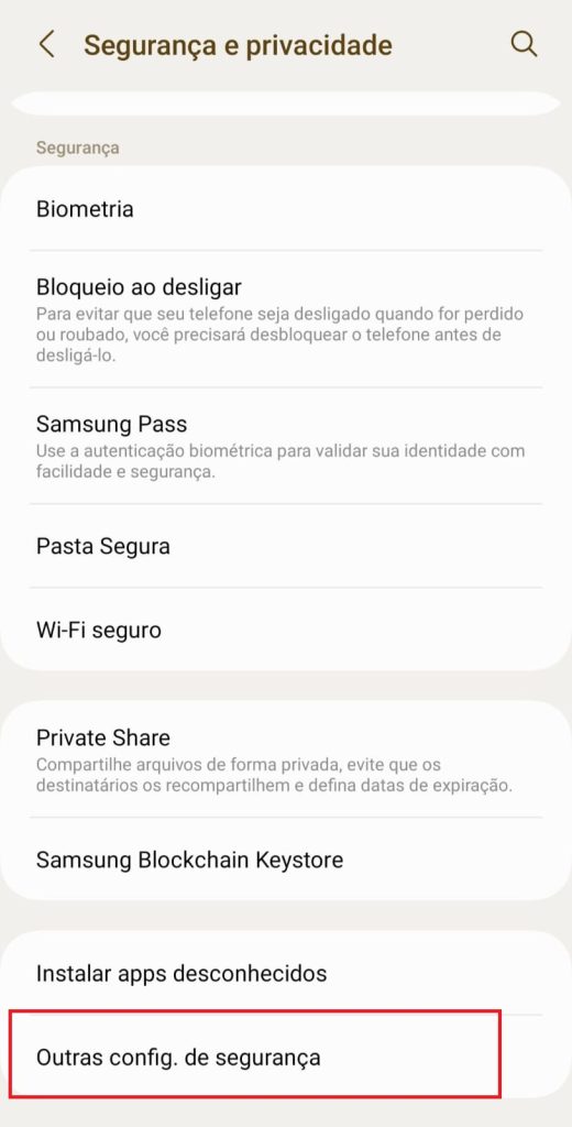 Como bloquear o chip da operadora com senha no Android passo 3