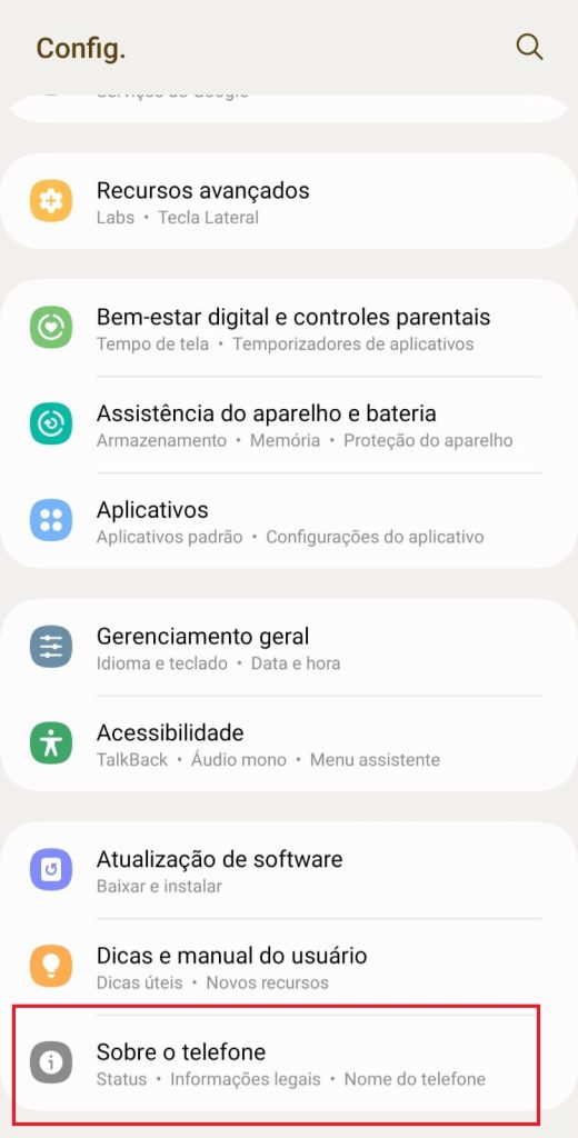 Como descobrir IMEI com celular em mãos passo 2