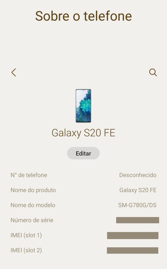 Como descobrir IMEI com celular em mãos passo 3