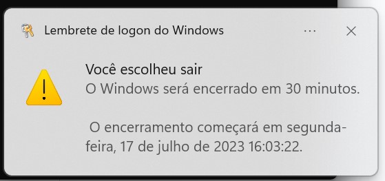 Windows - Como desligar/reiniciar remotamente - Adentro