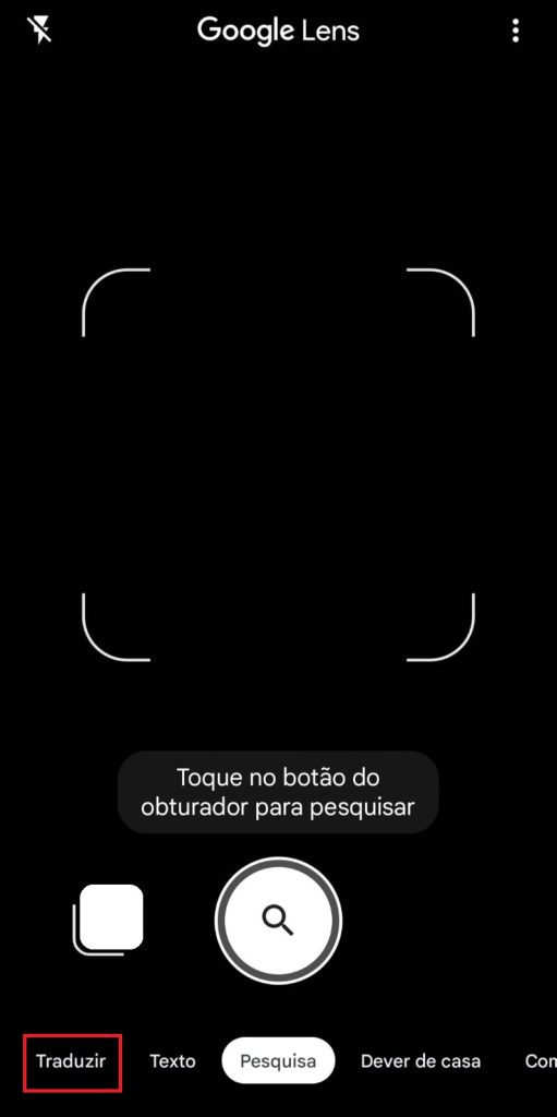 Como traduzir imagens com texto utilizando o Google Lens passo 3