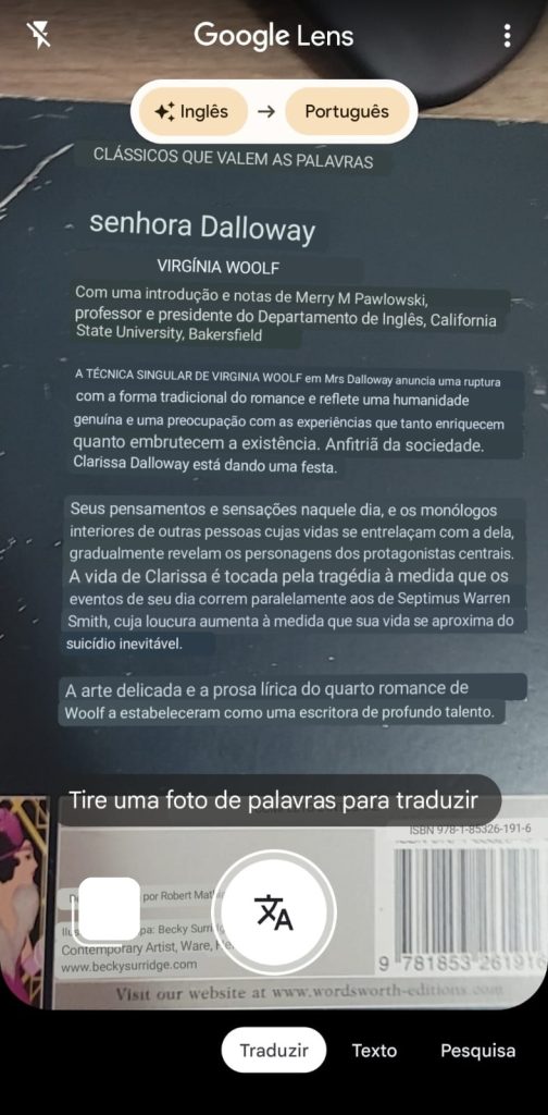 Como traduzir imagens com texto utilizando o Google Lens passo 4