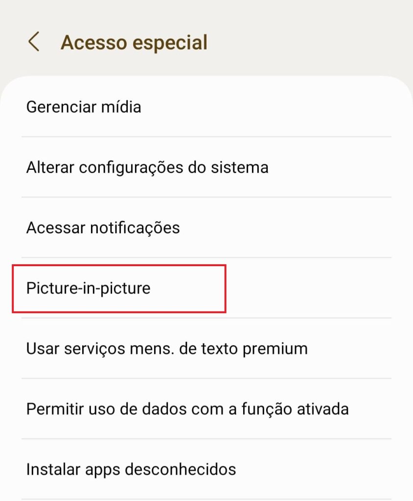 Como ativar o modo Picture-in-Picture no Android passo 5