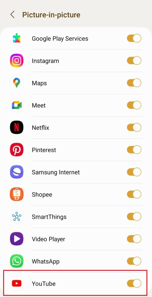 Como ativar o modo Picture-in-Picture no Android passo 6