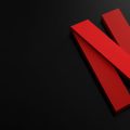 logo da Netflix sobre um fundo preto