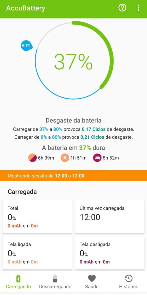 Como usar o Accu​Battery para monitorar a bateria do celular passo 3