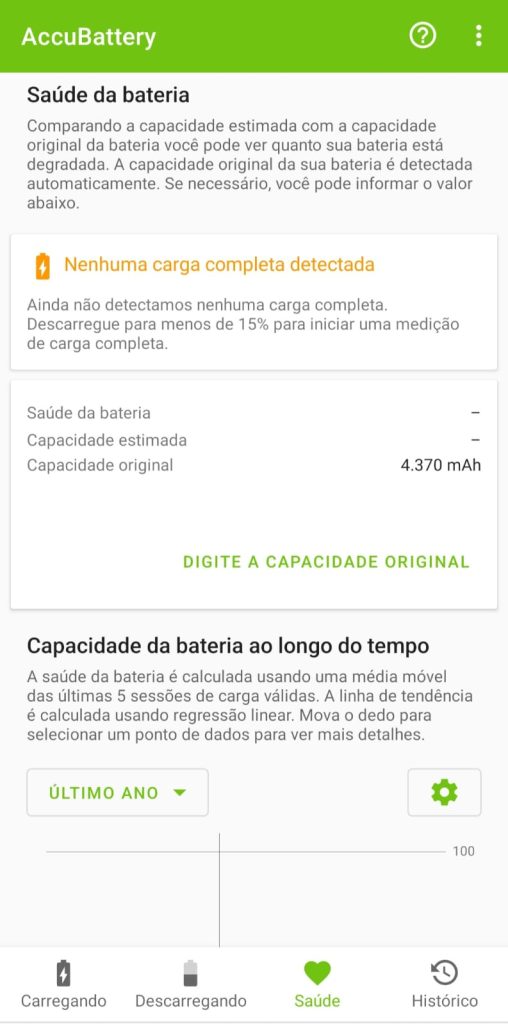 Como usar o Accu​Battery passo 5