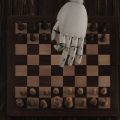 robô jogando xadrez