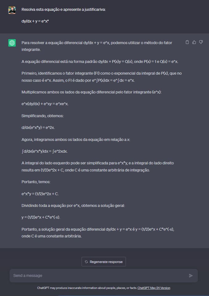 Como usar o ChatGPT para resolução de operações matemáticas complexas