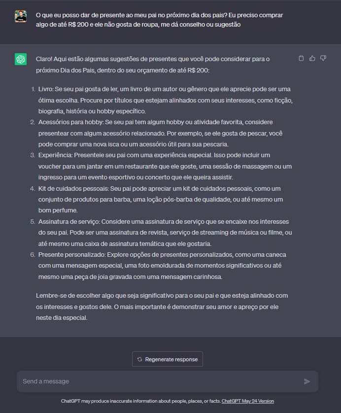 Como usar o ChatGPT para conselhos e sugestões