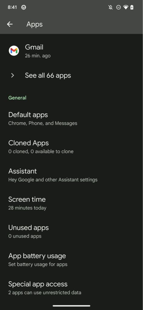 Gerenciamento de apps não usados estará presente no Android 14