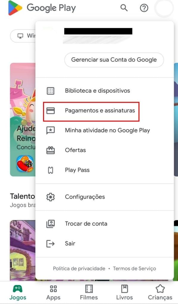 COMO CANCELAR ASSINATURA NO GOOGLE PLAY 