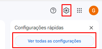 Como criar uma assinatura no Gmail pelo computador passo 2