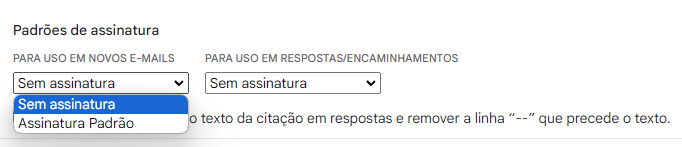 Como criar uma assinatura no Gmail pelo computador passo 6