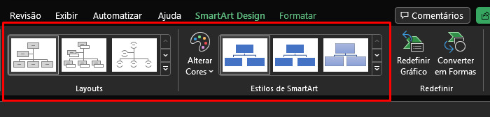 Como criar um organograma no Excel passo 7