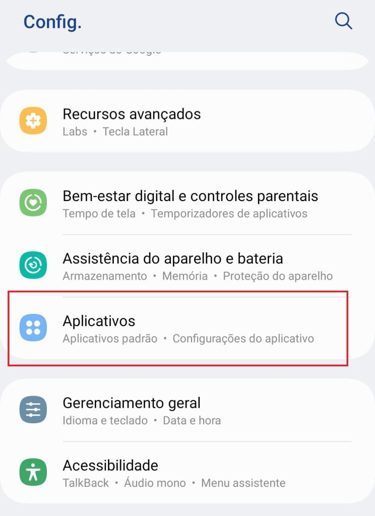 Como limpar o cache de um aplicativo específico passo 2