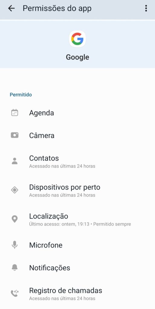 Como controlar as permissões de aplicativos passo 4.1