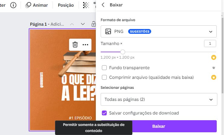 como usar o Canva passo 4