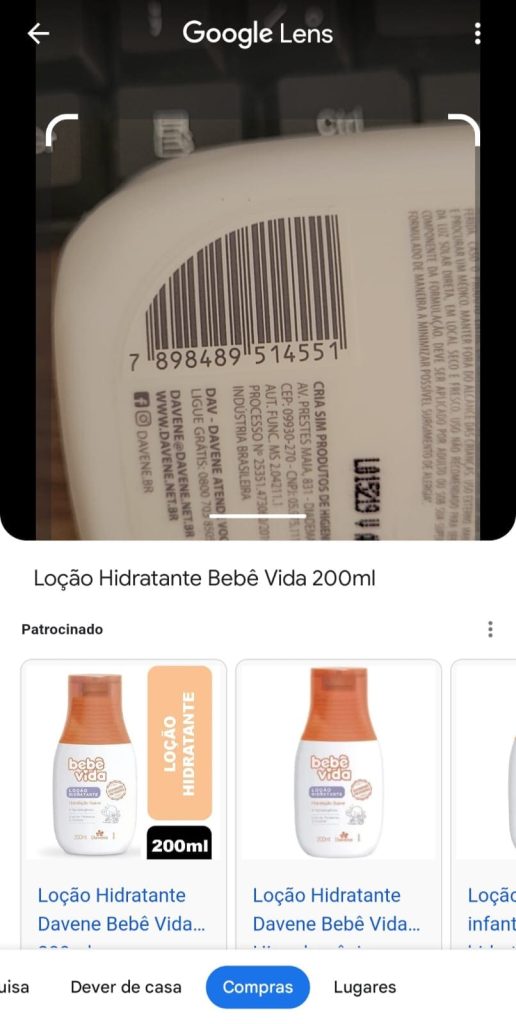 Escaneando QR Codes e códigos de barras passo 3