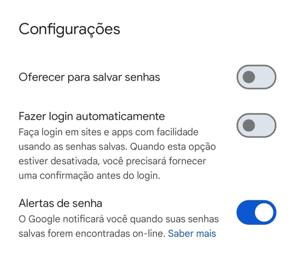 Como configurar o gerenciador de senhas passo 5