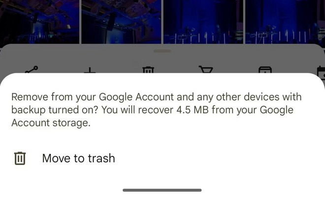 novo recurso do Google Fotos que mostra quanto de espaço de armazenamento o usuário vai liberar ao apagar fotos