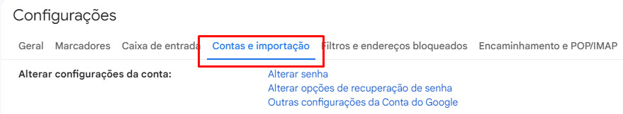 Como alterar o nome da conta no Gmail passo 4