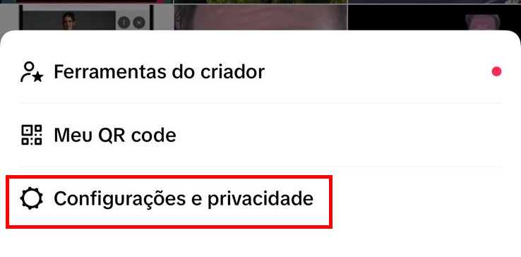 Como resetar o feed do TikTok passo 3