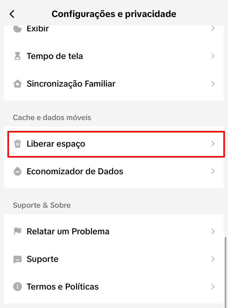 Como resetar o feed do TikTok passo 4