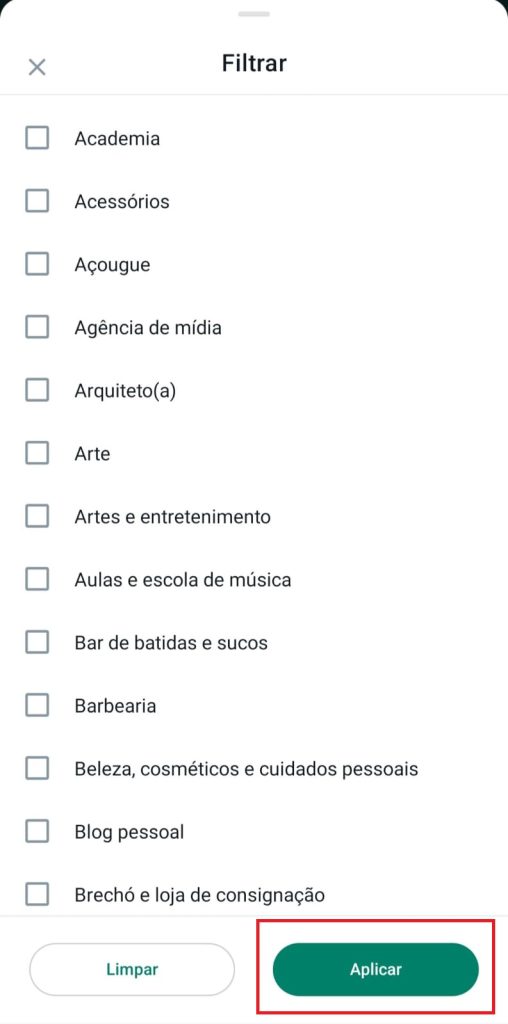 Como encontrar empresas próximas a você pelo WhatsApp passo 4.2