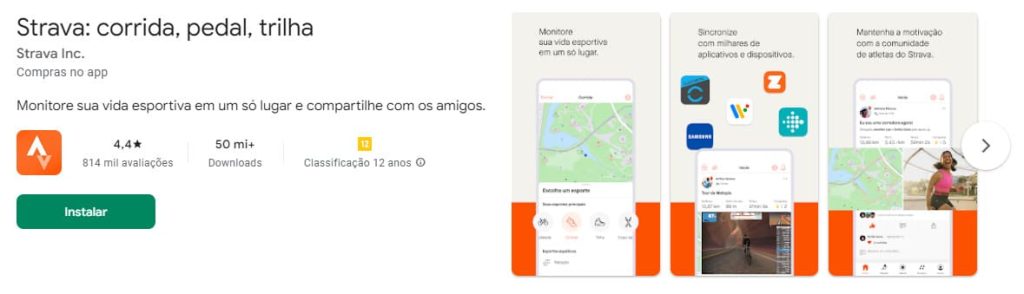 Strava, app de exercícios físicos