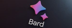 logo do Google Bard sobre um fundo escuro