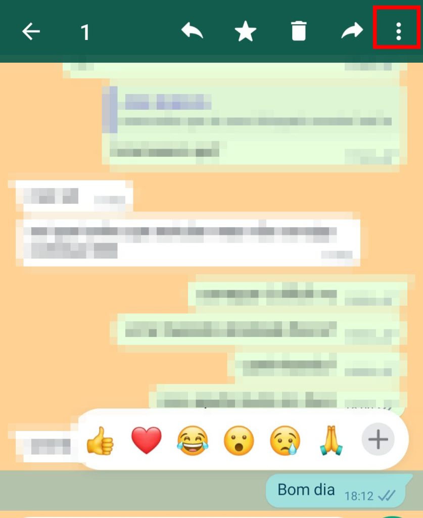 Como editar mensagens no WhatsApp passo 2