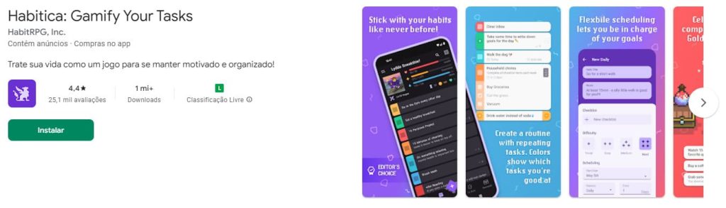 Habitica: Gamify Your Tasks, app de organização pessoal