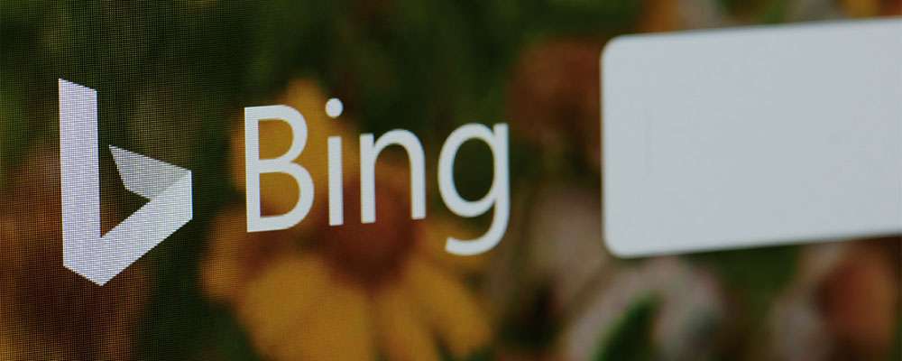 página inicial do Bing