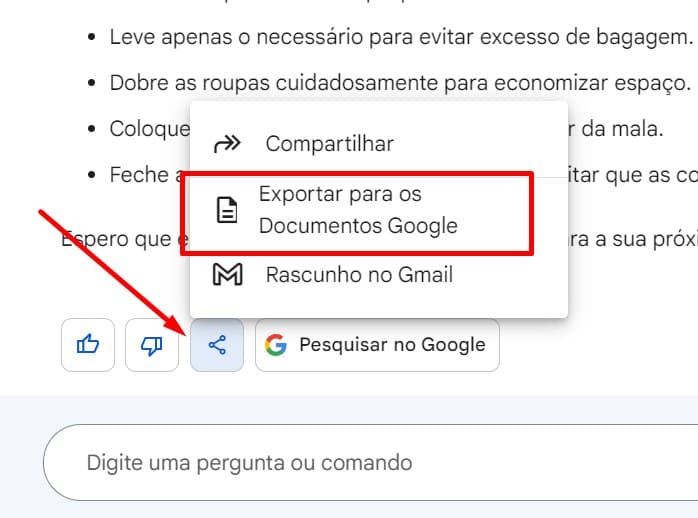 como usar o Google Bard passo 5