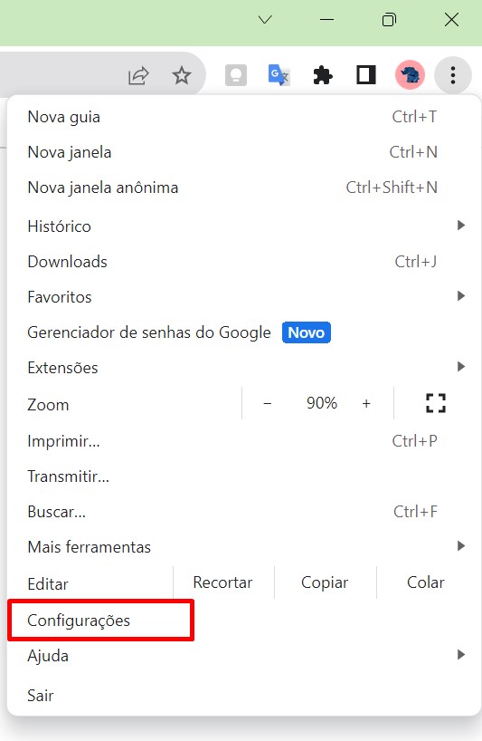 como habilitar a correção ortográfica no Google Chrome passo 3
