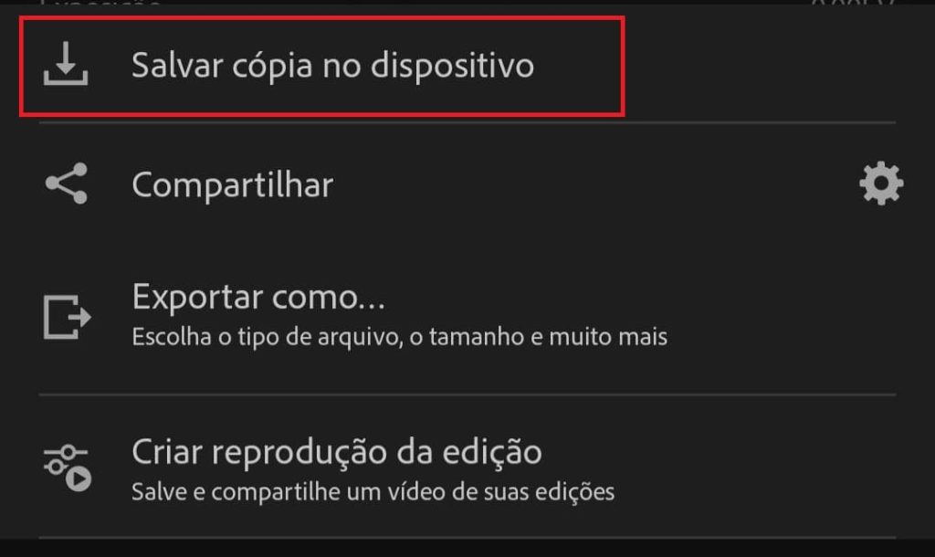 Como editar fotos no Lightroom Mobile passo 5