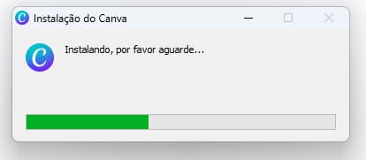 Como instalar o Canva no seu PC passo 3