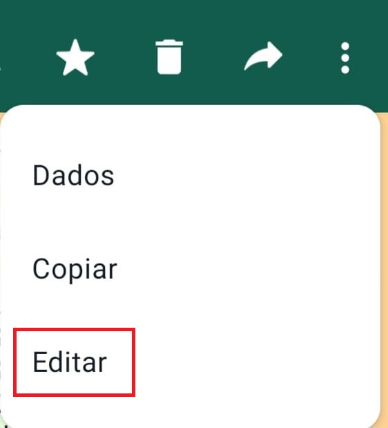 Passo a passo para editar mensagens no app do WhatsApp 3