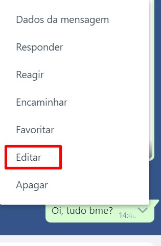 Passo a passo para editar mensagens no WhatsApp Web 4